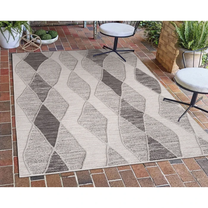 Rugs Town 82295 Gray/ Anthracite 7'-10" X 8'-10 Rect. Rug