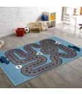 LR Home Whimsical Blue WHIMS 5ft. x 7ft. Rectangle Rug