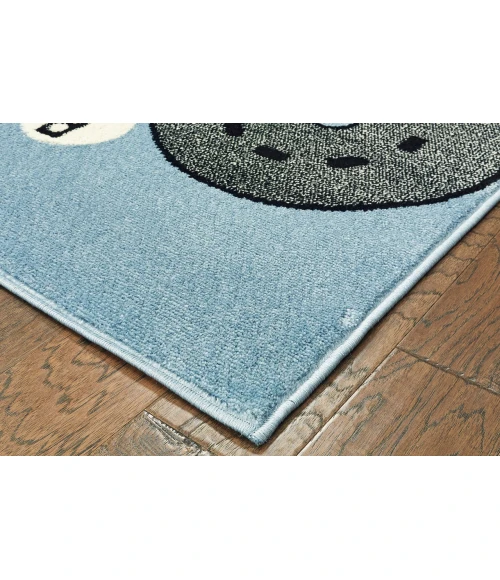 LR Home Whimsical Blue WHIMS 1ft.10in. x 3ft. Rectangle Rug