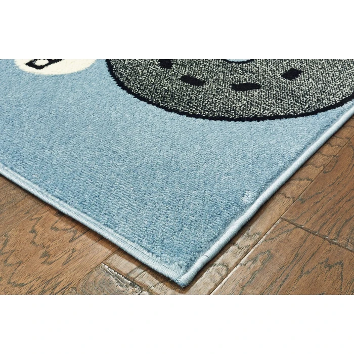 Rugs Town Blue WHIMS 3ft.6in. x 5ft.6in. Rectangle Rug