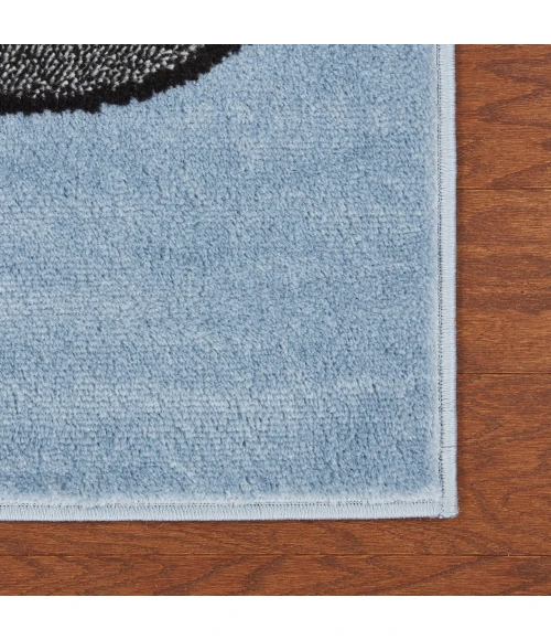 LR Home Whimsical Blue WHIMS 1ft.10in. x 3ft. Rectangle Rug