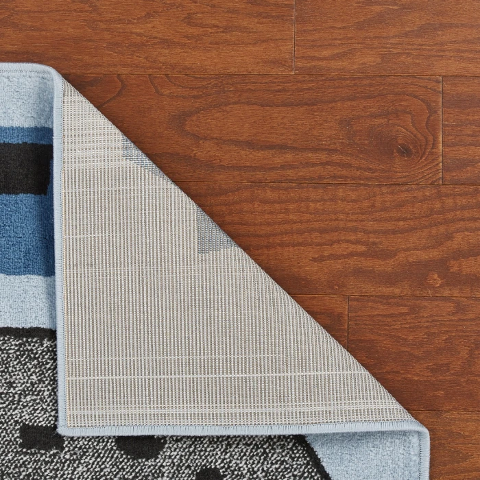 Rugs Town Blue WHIMS 3ft.6in. x 5ft.6in. Rectangle Rug