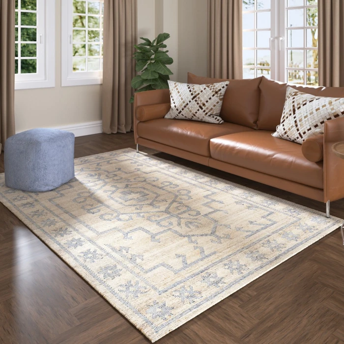 Rugs Town Beige Santorini 9ft. x 12ft. Rect. Rug