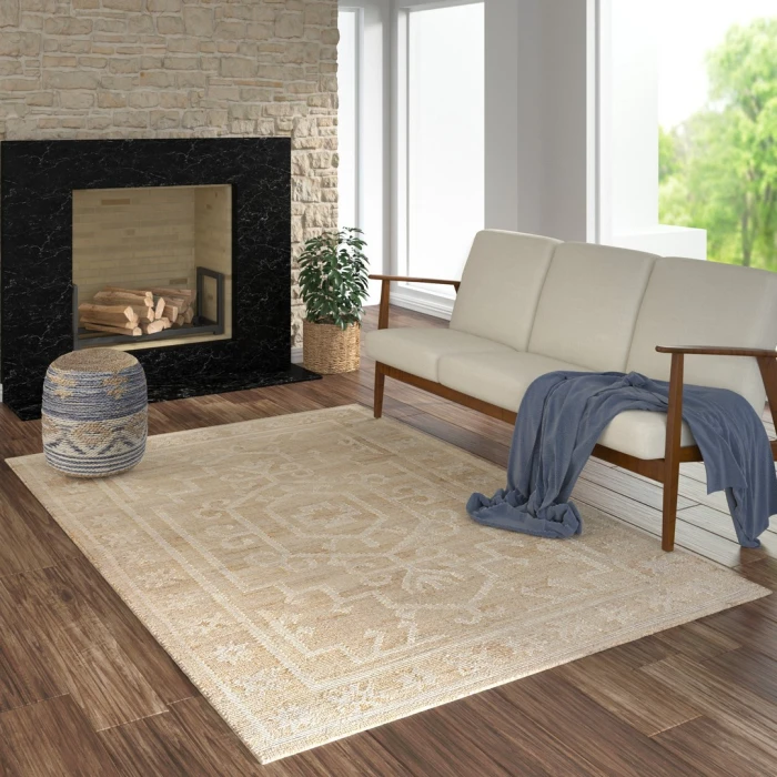 Rugs Town Ivory Santorini 10ft. x 14ft. Rect. Rug