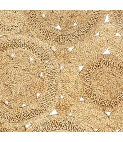 LR Home Natural Fiber 12031 Natural 8' Round Rug
