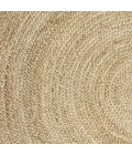 LR Resources NATURAL JUTE NATUR12033GRY80RD Area Rug