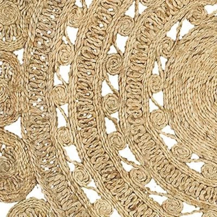 LR Home NATURAL FIBER 50134 Natural 8' Round Rug