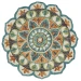 Daleyza DAZ-AR Teal Area Rug 4 ft. Round