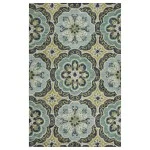 Rugs Town 54076 Green 6' Round Rug