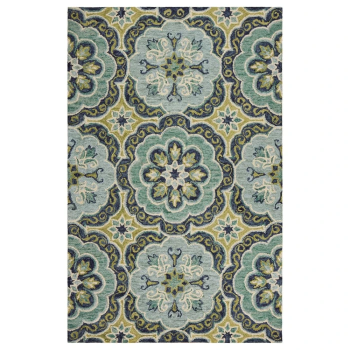 Rugs Town 54076 Green 6' Round Rug