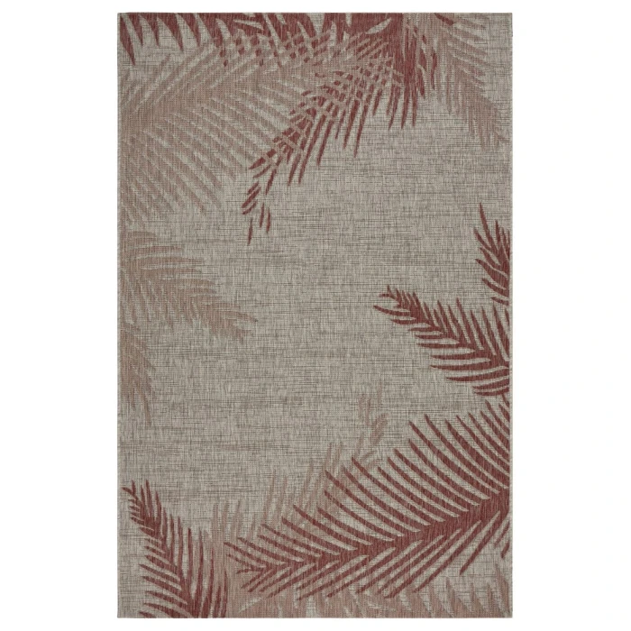 LR Home CAPTIVA 81023 Red/ Beige 7'9" X 9'5 Rect. Rug