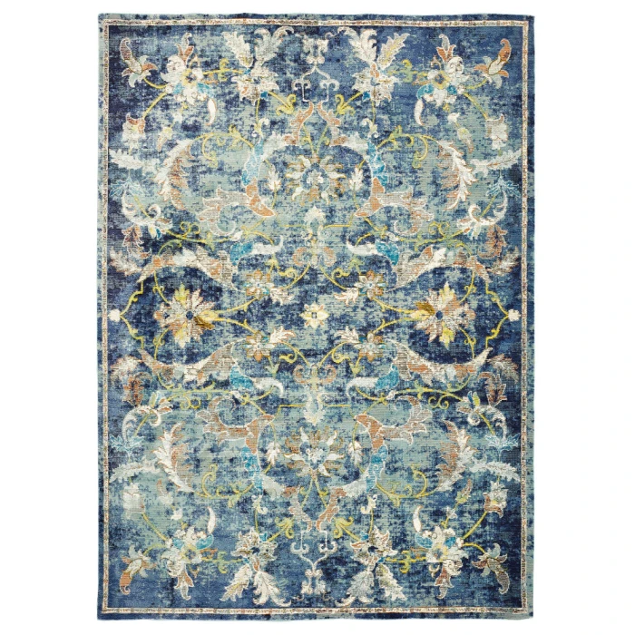 LR Home GALA 81273 Navy/ Multi 4' X 6' Rect. Rug