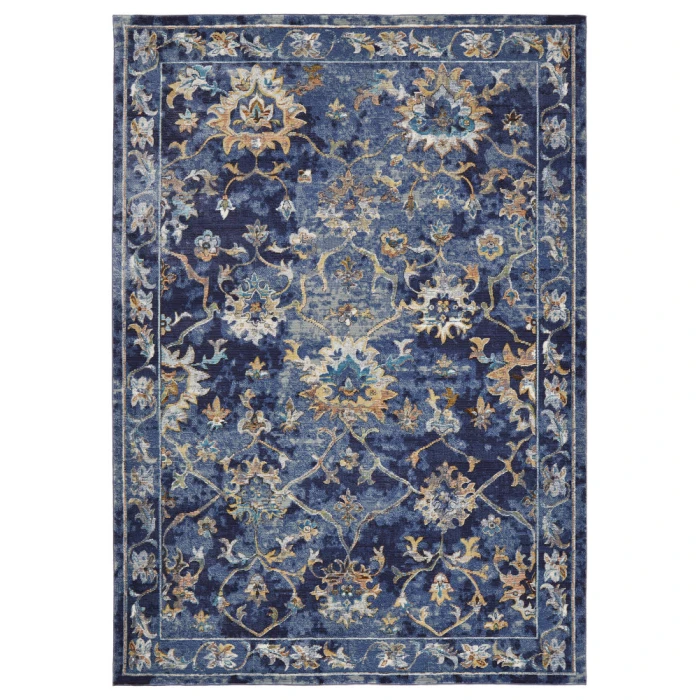 LR Home GALA 81275 Indigo/ Multi 4' X 6' Rect. Rug