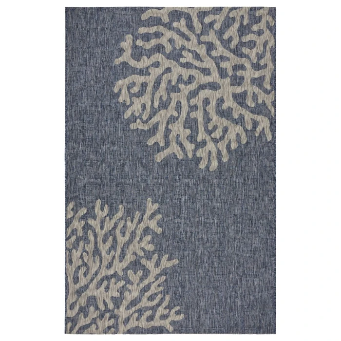 Rugs Town 81017 Navy/ Gray 5'0" X 7'0 Rect. Rug