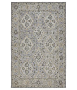 LR Home Modern Traditions 81285 Ice Blue 5' X 7'9 Rect. Rug