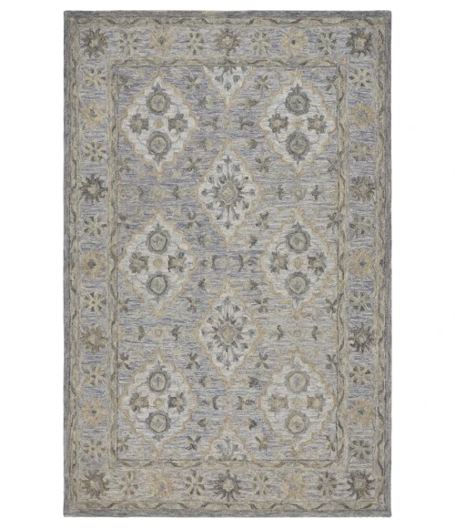 LR Home Modern Traditions 81285 Ice Blue 5' X 7'9 Rect. Rug