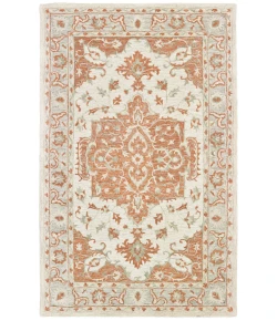 LR Home Modern Traditions 81287 Orange/ Gray 9' X 12' Rect. Rug