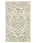 LR Home Modern Traditions 81289 Sea Green/ Gray 5' X 7'9 Rect. Rug