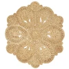 LR Home Natural Fiber 12029 Natural 4' X 4' Round Rug
