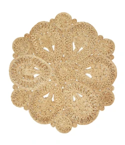 LR Home Natural Fiber 12030 Natural 4' X 4' Round Rug