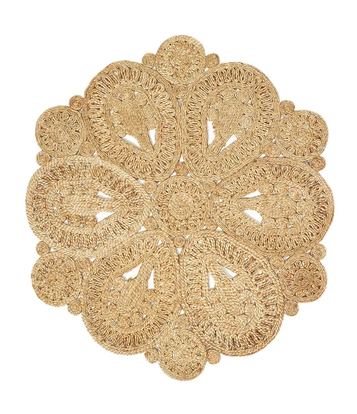 LR Resources NATUR12030NAT60RD LR12030-NAT60RD Area Rug