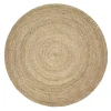 LR Home Natural Fiber 12033 Gray 4' X 4' Round Rug