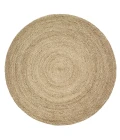 LR Home NATURAL FIBER 12033 Gray 4' X 4' Round Rug