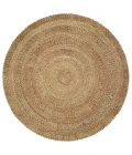 LR Home NATURAL FIBER 12034 Gray 8' Round Rug