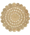 LR Home NATURAL FIBER 50134 Natural 4' X 4' Round Rug