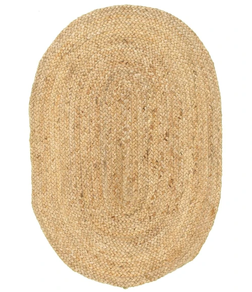 LR Home NATURAL FIBER 50135 Natural 2'0" X 2'3" Oval Rug