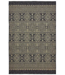 LR Home Sun Shower 81241 Black/ Brown 5' X 8' Rect. Rug