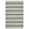 LR Home Sun Shower 81246 Gray/ Black 5' X 8' Rect. Rug