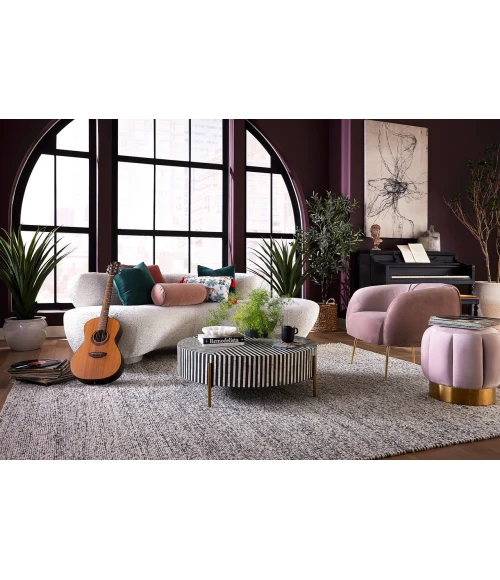 Luxe Kaleen Ceatha Charcoal CEA01 9ft. x 12ft. Rect. Rug