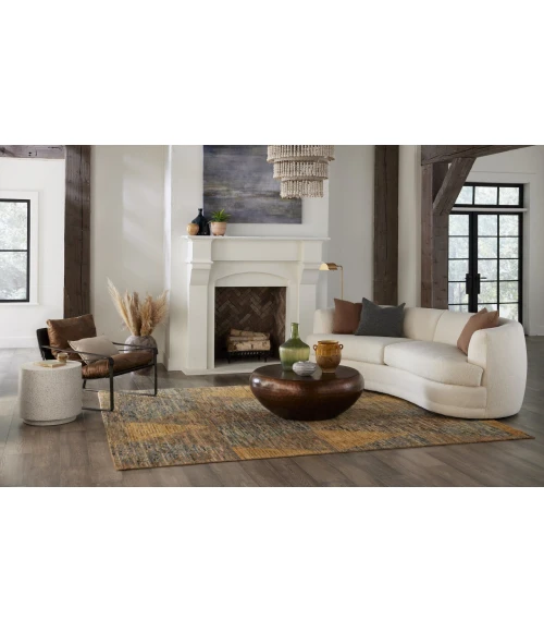 Luxe Kaleen Dorado Gold DOR09 5ft.6 x 8ft.6in. Rect. Rug