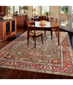 Karastan Spice Market Myanmar Aquamarine Rug 1 ft. 6 X 1 ft. 6 Rectangle