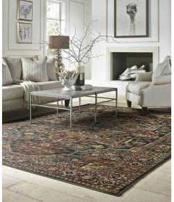 Karastan Spice Market Alcantara Sapphire Rug 1 ft. 6 X 1 ft. 6 Rectangle