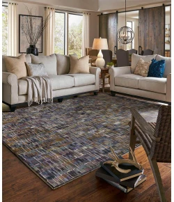 Karastan Enigma Paradox Multi Rug 1 ft. 6 X 1 ft. 6 Rectangle