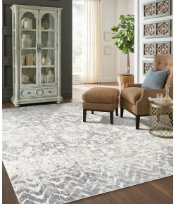 Karastan Touchstone Le Jardin Willow Grey Rug 1 ft. 6 X 1 ft. 6 Rectangle