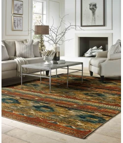 Karastan Spice Market Infused Aquamarine Rug 1 ft. 6 X 1 ft. 6 Rectangle