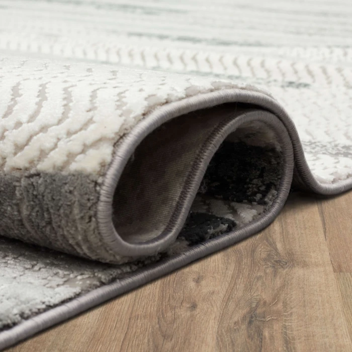 Karastan Tryst Grey/Silver R1288 9 ft. X 12 ft. Rectangle Rug