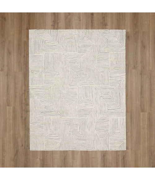 Karastan Sirocco By Drew & Jonathan Home Black/White R1103 8ft. X 10ft. Rect. Rug