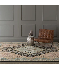 Karastan Zephyr Bidjar Robins Egg Rug 1 ft. 6 X 1 ft. 6 Rectangle