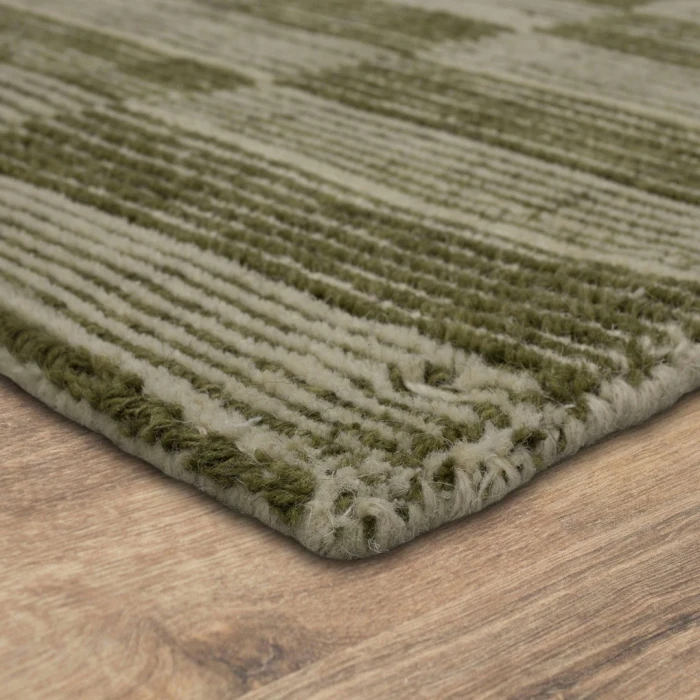 Karastan Broken Stripe Moss 5' x 8' Area Rug