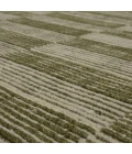 Karastan Broken Stripe Moss 5' x 8' Area Rug