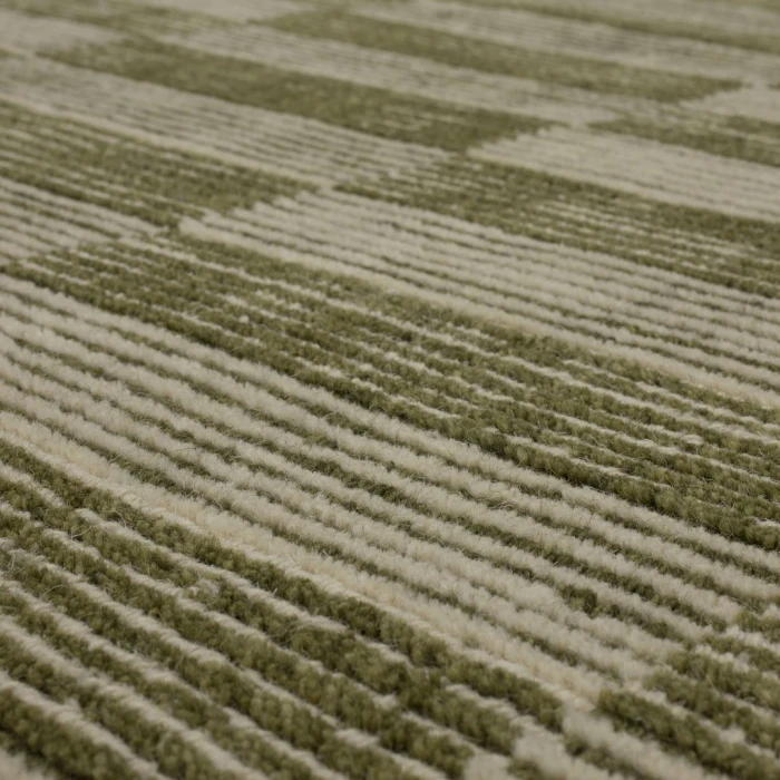 Karastan Broken Stripe Moss 5' x 8' Area Rug