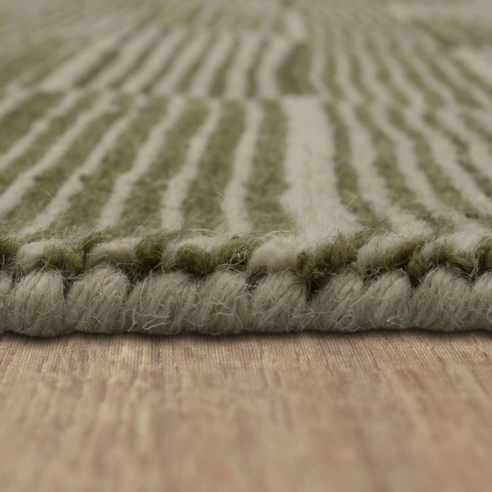 Karastan Broken Stripe Moss 5' x 8' Area Rug