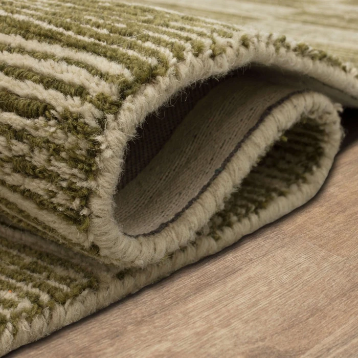 Karastan Broken Stripe Moss 5' x 8' Area Rug