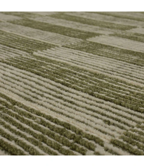 Karastan Broken Stripe Moss 5' x 8' Area Rug