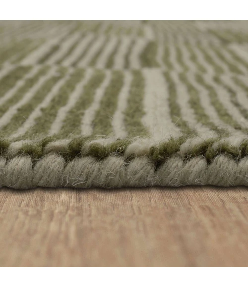 Karastan Broken Stripe Moss 5' x 8' Area Rug