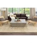 Karastan Coventry Brown/Tan R1212 8 ft. X 10 ft. Rectangle Rug